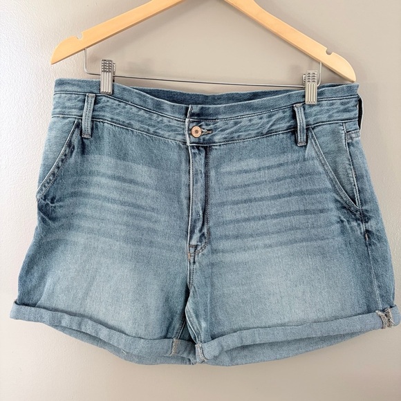 KanCan Pants - KanCan Light Blue Jean Shorts
